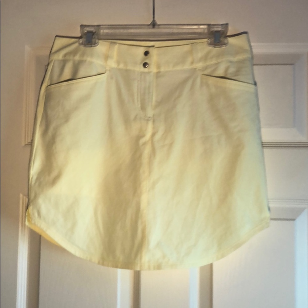 NWT Pale Yellow Adidas Skort Size 8